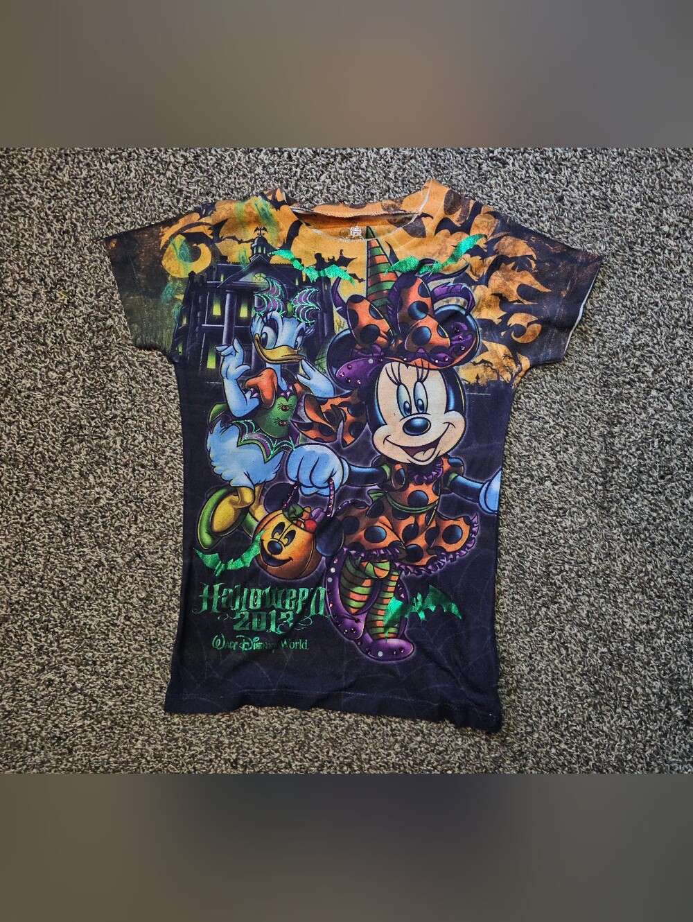 2013 Disney Parks Mickey & Minnie Halloween Tshirt Girls Medium